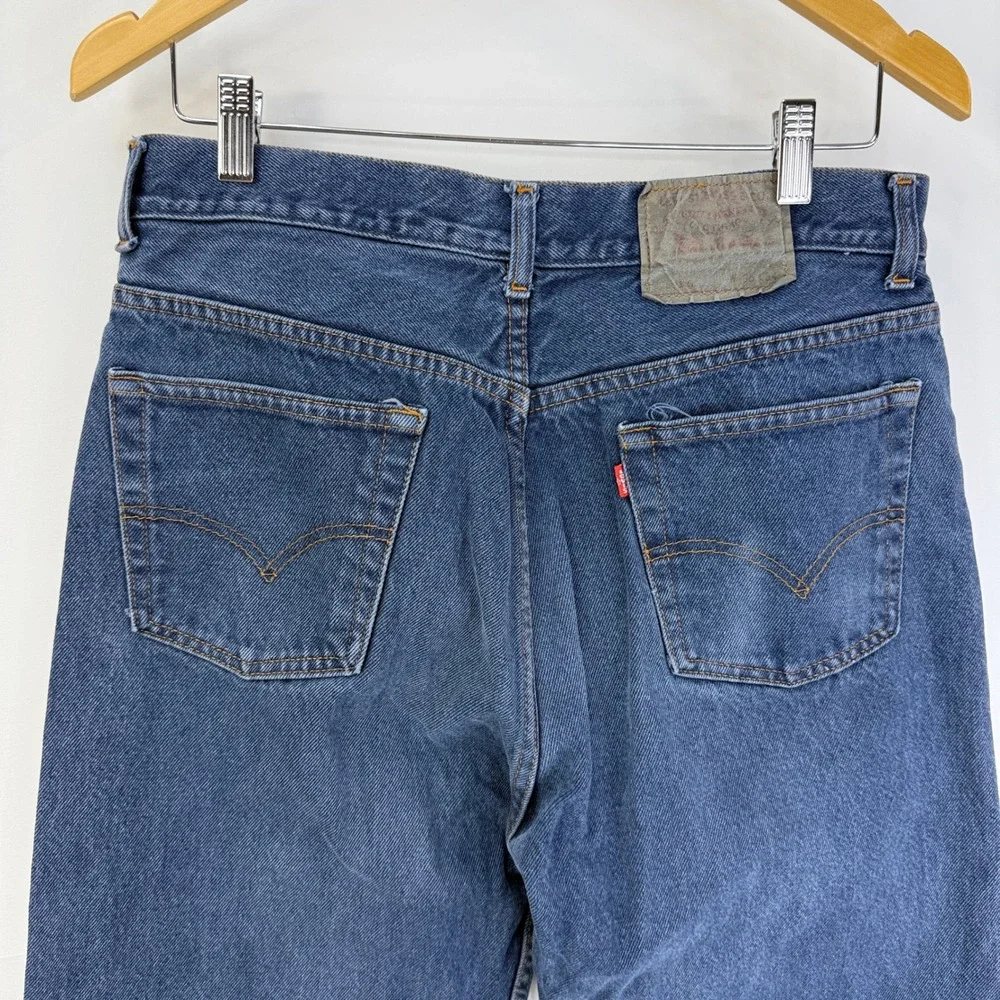 Levi's 501 Jeans Mens 36x34 Blue Vintage Made in USA Button Fly Straight Leg